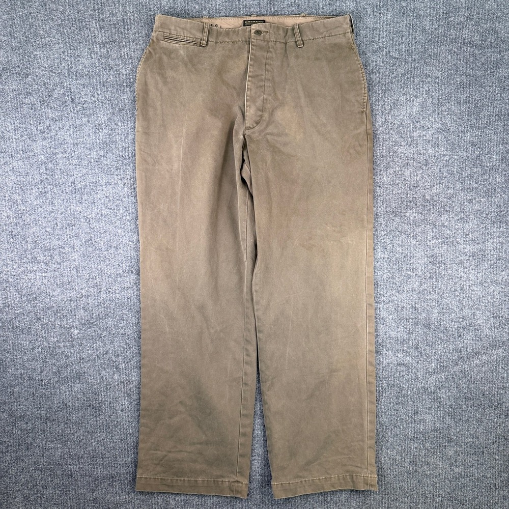 Vintage Dockers K-1 Pants Mens 36x32 Brown Chino Military Button Fly Army
